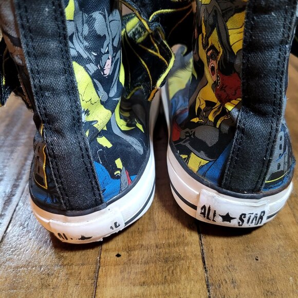 RARE CONVERSE DC Comics Batman and Robin High Tops with Wings - Picture 11 of 13